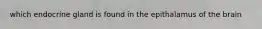 which endocrine gland is found in the epithalamus of the brain