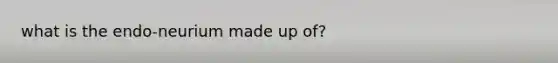 what is the endo-neurium made up of?