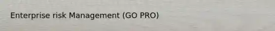 Enterprise risk Management (GO PRO)