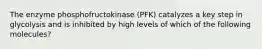 The enzyme phosphofructokinase (PFK) catalyzes a key step in glycolysis and is inhibited by high levels of which of the following molecules?