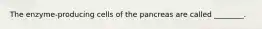 The enzyme-producing cells of the pancreas are called ________.