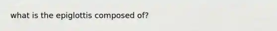 what is the epiglottis composed of?