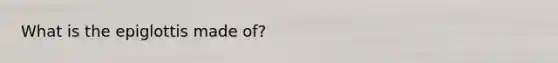 What is the epiglottis made of?