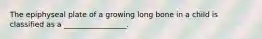 The epiphyseal plate of a growing long bone in a child is classified as a _________________.