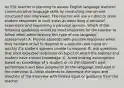 An ESL teacher is planning to assess English language learners' communicative language skills by conducting one-on-one structured oral interviews. The teacher will use a rubric to score student responses in such areas as describing a personal experience and expressing a personal opinion. Which of the following guidelines would be most important for the teacher to follow when administering this type of oral language assessment? A. Provide students with possible responses when they hesitate or fail to respond to a question and move on quickly if a student appears unable to respond. B. Ask questions that elicit expected responses on topics of which the teacher and student have shared knowledge. C. Avoid making assumptions based on knowledge of a student or on the student's past performance and base judgments on the language produced in the interview. D. Allow students to determine the topic and direction of the interview with limited input or guidance from the teacher.