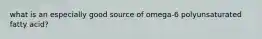 what is an especially good source of omega-6 polyunsaturated fatty acid?