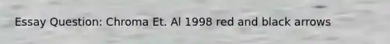 Essay Question: Chroma Et. Al 1998 red and black arrows