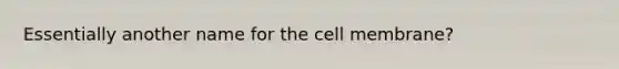 Essentially another name for the cell membrane?