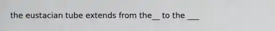 the eustacian tube extends from the__ to the ___