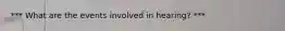*** What are the events involved in hearing? ***