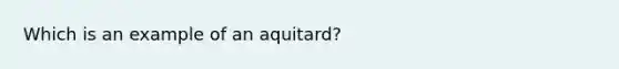 Which is an example of an aquitard?