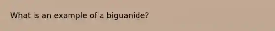 What is an example of a biguanide?