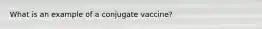 What is an example of a conjugate vaccine?