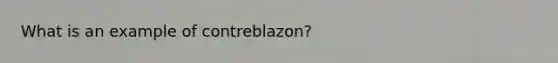 What is an example of contreblazon?