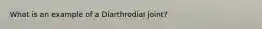 What is an example of a Diarthrodial joint?