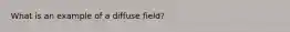 What is an example of a diffuse field?