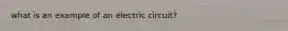 what is an example of an electric circuit?