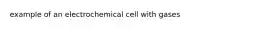 example of an electrochemical cell with gases