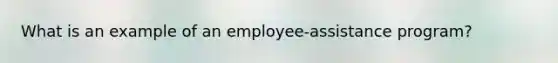 What is an example of an employee-assistance program?