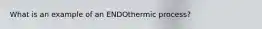 What is an example of an ENDOthermic process?