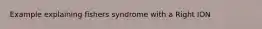 Example explaining fishers syndrome with a Right ION