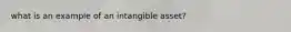 what is an example of an intangible asset?