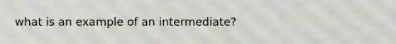 what is an example of an intermediate?