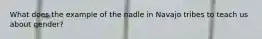 What does the example of the nadle in Navajo tribes to teach us about gender?