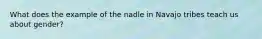 What does the example of the nadle in Navajo tribes teach us about gender?