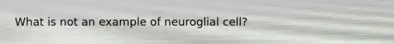 What is not an example of neuroglial cell?