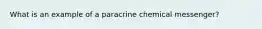 What is an example of a paracrine chemical messenger?