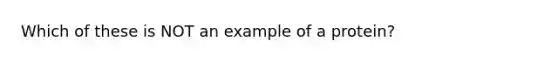 Which of these is NOT an example of a protein?