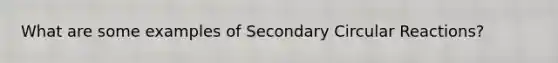 What are some examples of Secondary Circular Reactions?