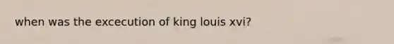 when was the excecution of king louis xvi?