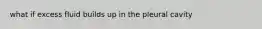 what if excess fluid builds up in the pleural cavity