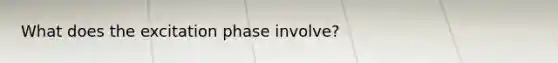 What does the excitation phase involve?