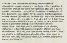 Exercise 2-W3 Consider the following non-cooperative oligopolistic market consisting of two firms --- firm 1 and firm 2. Both firms produce the same homogeneous good. Let p be the market price of that commodity. c1 represents the total cost of firm 1; c2 is the total cost of firm 2. Assume that the aggregate market demand function and the costs functions of the two firms are: p = 100 - 0.5 (x1 + x2) c1 = 5 x1 c2 = 0.5 (x2) 2 Both firms are assumed to maximize profits by means of variations in their levels of production. Doing so, they take note of their (oligopolistic) interdependence. Which one of the following statements is true? (a) Supernormal profits of firm 1 are lower than those of firm 2. (b) Joint supernormal profits of firms 1 and 2 are 4950 units. (c) Supernormal profits of firm 1 are equal to those of firm 2. (d) Firm 2 gets about 22% of total (joint) profits earned in this market