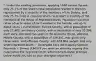 "..Under the existing provisions, applying 1960 census figures, only 25.1% of the State's total population resided in districts represented by a majority of the members of the Senate, and only 25.7% lived in counties which could elect a majority of the members of the House of Representatives. Population variance ratios of up to about 41-to-1 existed in the Senate, and up to about 16-to-1 in the House. Bullock County, with a population of only 13,462, and Henry County, with a population of only 15,286, each were allocated two seats in the Alabama House, whereas Mobile County, with a population of 314,301, was given only three seats, and Jefferson County, with 634,864 people, had only seven representatives.." -Excerpted from the majority Opinion Reynolds v. Simms (1963) If you were an attorney arguing this case before the Supreme Court, which constitutional principle below would you use as your strongest argument?