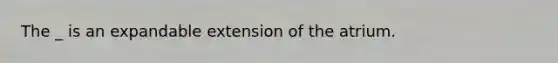 The _ is an expandable extension of the atrium.