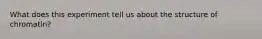 What does this experiment tell us about the structure of chromatin?