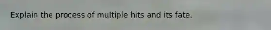 Explain the process of multiple hits and its fate.