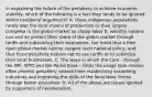 In explaining the failure of the periphery to achieve economic stability, which of the following is a fact they tends to be ignored within neoliberal arguments? A. these indigenous populations rarely own the local means of production so they largely complete in the global market as cheap labor B. wealthy nations can and do protect their share of the global market through tariffs and subsidizing their businesses, but insist that a free open global market cannot support such national policy, and thus force periphery nations not to use tariffs or to subsidize their local businesses. C. The ways in which the Core - through the IMF, WTO and the World Bank - limits the usage loan monies often prevent periphery nations from establishing sustaining industries and improving the skills of the local labor forces through better education. D. All of the above are issues ignored by supporters of neoliberalism.