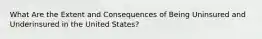 What Are the Extent and Consequences of Being Uninsured and Underinsured in the United States?