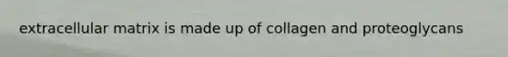 extracellular matrix is made up of collagen and proteoglycans