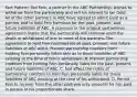 Fact Pattern: Ted Fein, a partner in the ABC Partnership, wishes to withdraw from the partnership and sell his interest to Ian Gold. All of the other partners in ABC have agreed to admit Gold as a partner and to hold Fein harmless for the past, present, and future liabilities of ABC. A provision in the original partnership agreement states that the partnership will continue upon the death or withdrawal of one or more of the partners. The agreement to hold Fein harmless for all past, present, and future liabilities of ABC will A. Prevent partnership creditors from holding Fein personally liable only as to those liabilities of ABC existing at the time of Fein's withdrawal. B. Prevent partnership creditors from holding Fein personally liable for the past, present, and future liabilities of ABC. C. Not affect the rights of partnership creditors to hold Fein personally liable for those liabilities of ABC existing at the time of his withdrawal. D. Permit Fein to recover from the other partners only amounts he has paid in excess of his proportionate share.