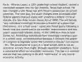 Facts - Alfonzo Lopez, a 12th grade high school student, carried a concealed weapon into his San Antonio, Texas high school. He was charged under Texas law with firearm possession on school premises. The next day, the state charges were dismissed after federal agents charged Lopez with violating a federal criminal statute, the Gun-Free School Zones Act of 1990. The act forbids "any individual knowingly to possess a firearm at a place that [he] knows...is a school zone." Lopez was found guilty following a bench trial and sentenced to six months' imprisonment and two years' supervised release. Issue - Is the 1990 Gun-Free School Zones Act, forbidding individuals from knowingly carrying a gun in a school zone, unconstitutional because it exceeds the power of Congress to legislate under the Commerce Clause? Conclusion - Yes. The possession of a gun in a local school zone is not an economic activity that might, through repetition elsewhere, have a substantial effect on interstate commerce. The law is a criminal statute that has nothing to do with "commerce" or any sort of economic activity.