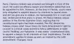 Facts: Clarence Gideon was arrested and brought in front of the court. He could not afford a lawyer and therefore asked that one be appointed to him. However, at the time in Florida, courts were only obligated to appoint lawyers to criminals in capital cases and did not give one to Gideon. He represented him in court and lost, sentenced to five years in prison. He filed a habeas corpus petition in the Florida Supreme Court, arguing that his constitutional rights had been violated. The FSC denied his habeas corpus relief. Issue: Does the Sixth Amendment's right to counsel in criminal cases extend to felony defendants in state courts? Holding: yes Rationale: It was states' constitutional duty to appoint a lawyer to all criminals on trial. Implications: The 6th amendment applies to states as well, as implied by the 14th amendment. Changes: none