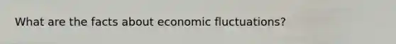 What are the facts about economic fluctuations?