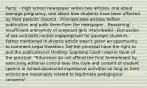 Facts: - High school newspaper writes two articles, one about teenage pregnancy, one about how students have been affected by their parents' divorce - Principal sees articles before publication and pulls them from the newspaper - Reasoning: - Insufficient anonymity of pregnant girls interviewed - Discussion of sex and birth control inappropriate for younger students - Father mentioned in divorce article wasn't given an opportunity to comment Legal Question: Did the principal have the right to pull the publications? Holding: Supreme Court ruled in favor of the principal. "Educators do not offend the First Amendment by exercising editorial control over the style and content of student speech in school-sponsored expressive activities so long as their actions are reasonably related to legitimate pedagogical concerns"