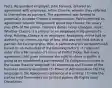 Facts: Respondent employer, John Fenwick, entered an agreement with employee, Arline Chesire, wherein they referred to themselves as partners. The agreement was formed to potentially increase Chesire's compensation. Parties entered an agreement wherein Respondent would pay Chesire her salary plus 20% of the profits. Chesire's duties never changed. Issue: Whether Chesire is a partner or an employee in Respondent's shop. Holding: Chesire is an employee. Reasoning: Arline had no authority, no control, no risk of loss, and was not held out as a partner. No Co-Ownership. ROL: A partnership will be determined based on an evaluation of the following factors: (1) Intent to enter into a Partnership (2) Share of Profits (Note: Not every agreement that gives someone the right to share in profits is going to be considered a partnership) (3) Obligation to share in the losses (heavily weighted) (4) Ownership and Control of the business (heavily weighted) (5) Power of Administration (6) The language in the Agreement (presence of a writing) (7) How the parties hold themselves out to third-parties (8) Rights upon Dissolution